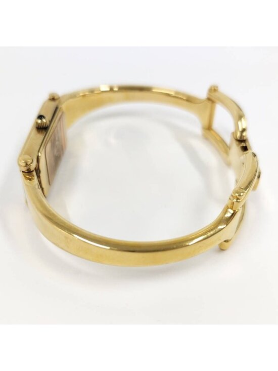 Gucci Bangle Watch Quartz SS Gold Shell main image 4